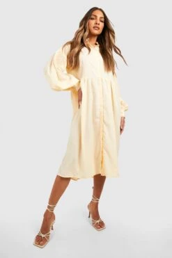 Vestito Midi Con Bottoni