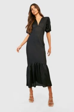 Vestito Maxi Da Cerimonia Con Pieghe E Mantella -Negozio al dettaglio Vestiti gzz32273 black xl 3