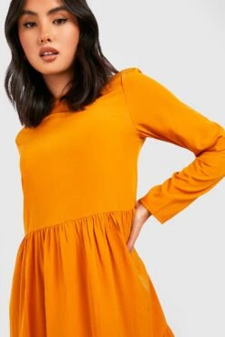 Vestito Grembiule Midi Con Balze 7 Vestito Grembiule Midi Con Balze -Negozio al dettaglio Vestiti gzz32290 mustard xl 3