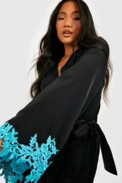 Vestito Scaldacuore Petite Con Applique In Pizzo E Maniche Svasate 7 Vestito Scaldacuore Petite Con Applique In Pizzo E Maniche Svasate -Negozio al dettaglio Vestiti gzz32390 black xl 3