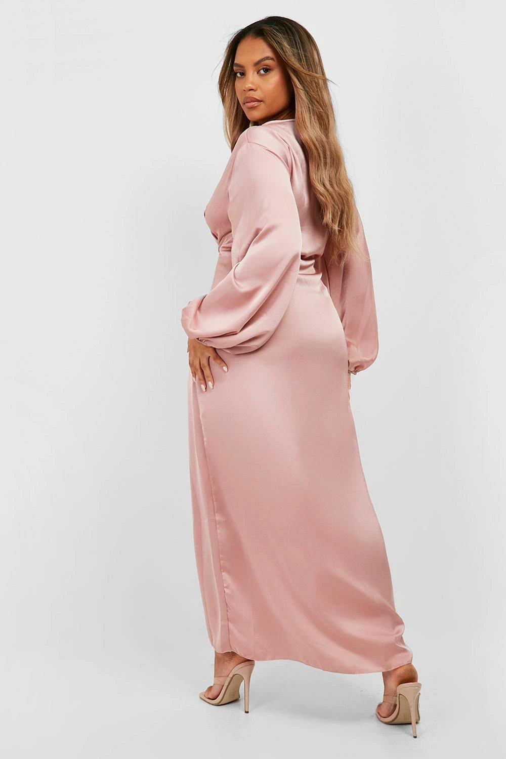 Vestito Maxi Plus Size Dettagli Attorcigliati 2 Vestito Maxi Plus Size Dettagli Attorcigliati - immagine 2