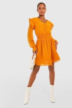 Vestito Skater Tall In Rete Plumetis