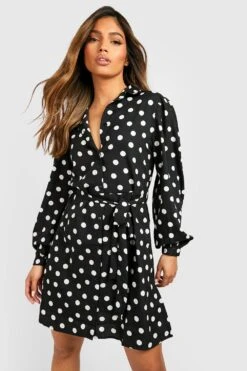 Vestito Camicia Classico Con Stampa