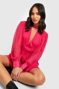 Vestito Skater Classico In Chiffon