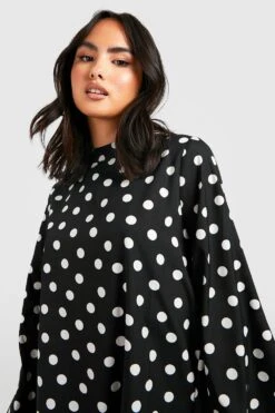 Vestito Grembiule Classico Con Stampa E Maniche Svasate 7 Vestito Grembiule Classico Con Stampa E Maniche Svasate -Negozio al dettaglio Vestiti gzz33078 black xl 3