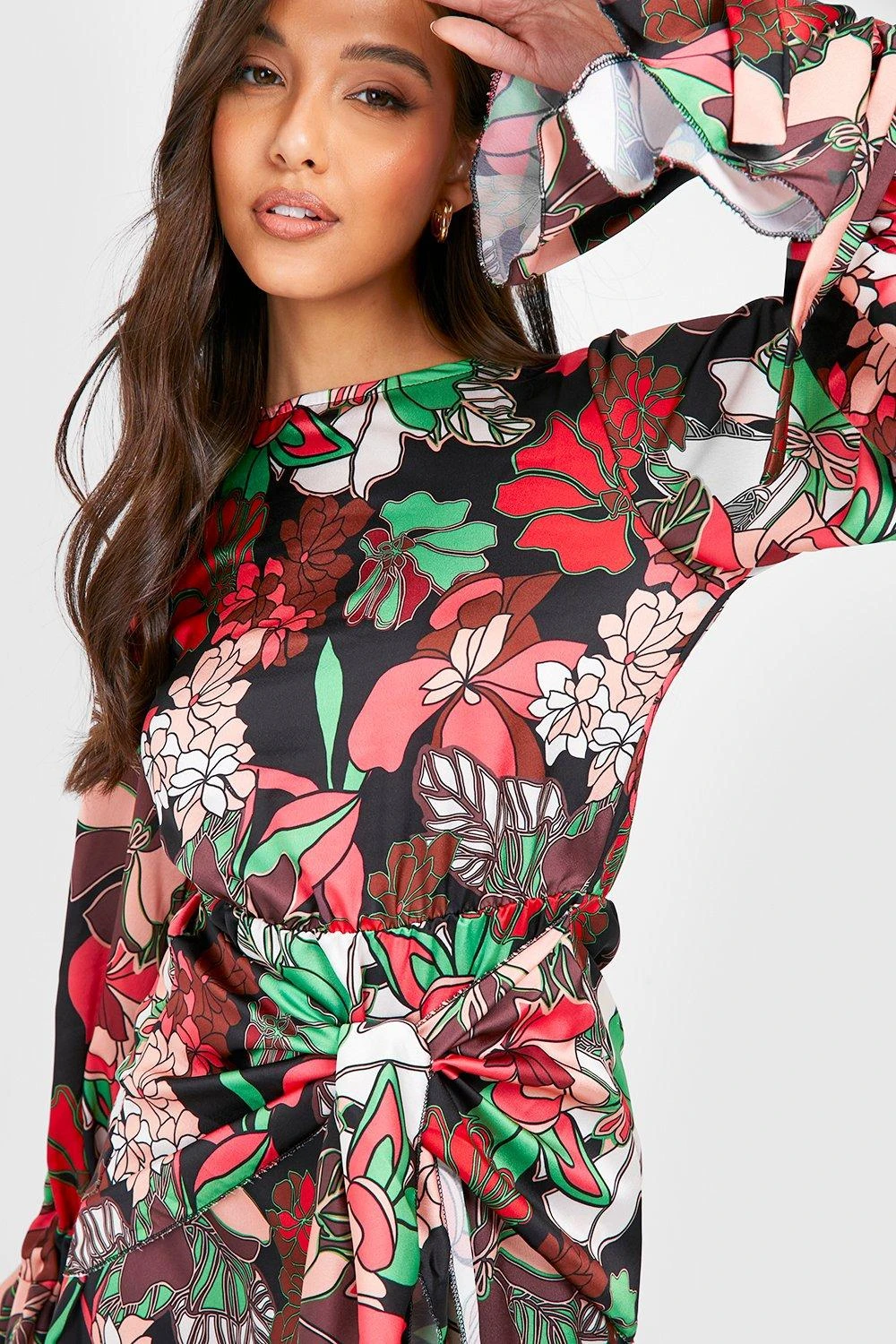 Vestito Maxi Damascato Con Paillettes E Fondo A Sirena 4 Vestito Maxi Damascato Con Paillettes E Fondo A Sirena - immagine 4