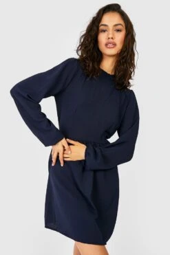 Vestito Grembiule A Collo Alto Con Volant -Negozio al dettaglio Vestiti gzz33139 navy xl 2