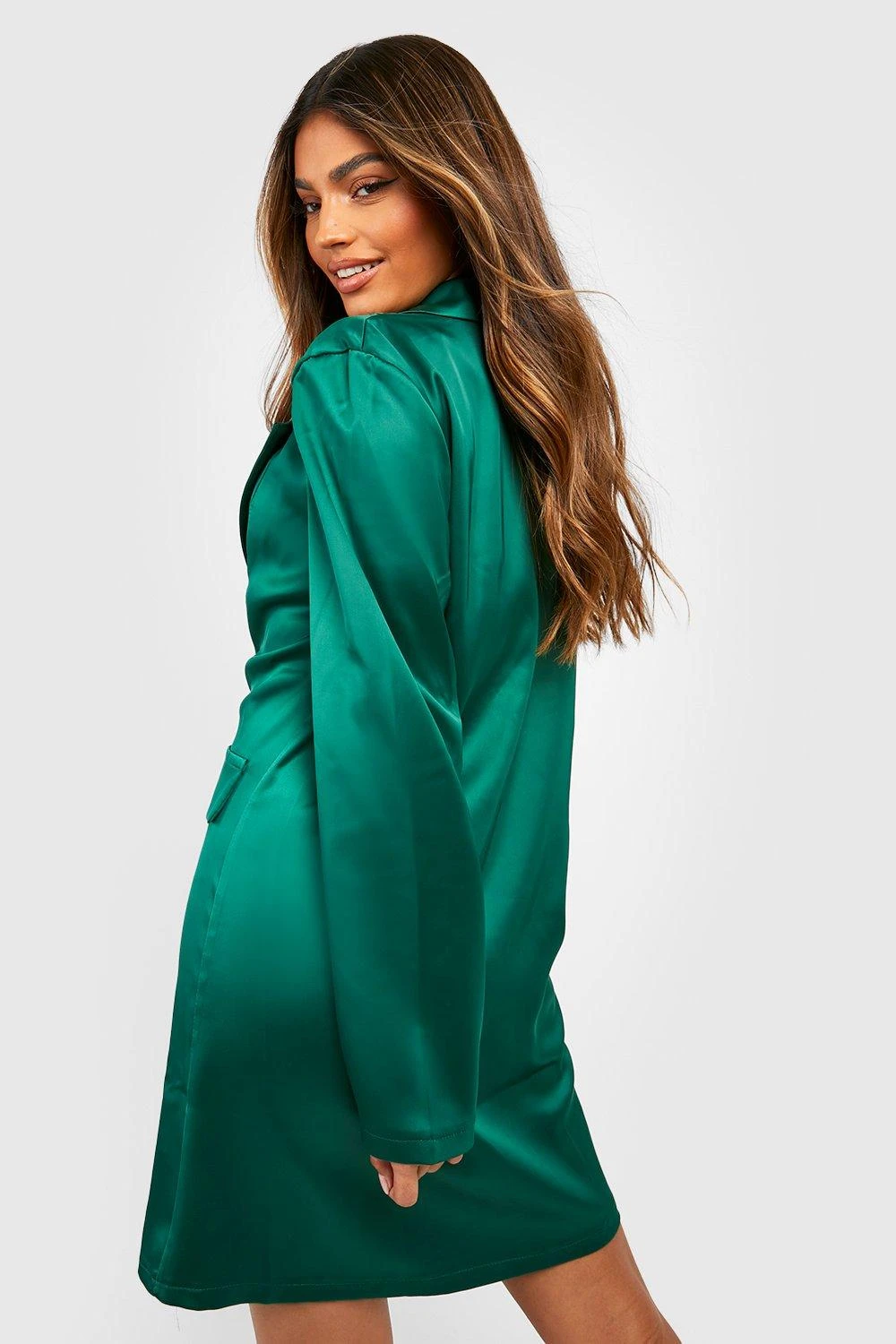 Vestito Blazer Premium A Doppiopetto In Raso 2 Vestito Blazer Premium A Doppiopetto In Raso - immagine 2