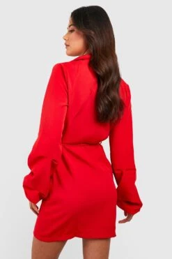 Vestito Scaldacuore Blazer Con Ruches Sulle Maniche -Negozio al dettaglio Vestiti gzz33385 red xl 1