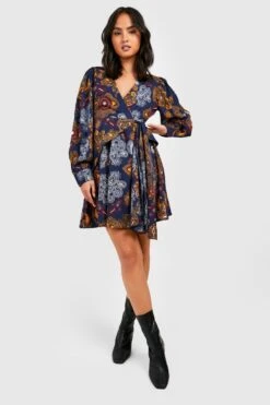 Vestito Camicia Classico Con Stampa -Negozio al dettaglio Vestiti gzz33468 navy xl 2