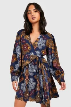 Vestito Camicia Classico Con Stampa -Negozio al dettaglio Vestiti gzz33468 navy xl 3