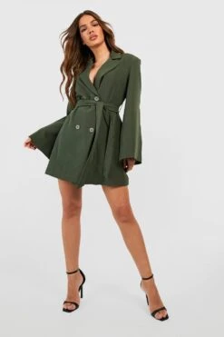 Vestito Blazer Con Maniche Super Svasate 6 Vestito Blazer Con Maniche Super Svasate -Negozio al dettaglio Vestiti gzz33491 khaki xl 2