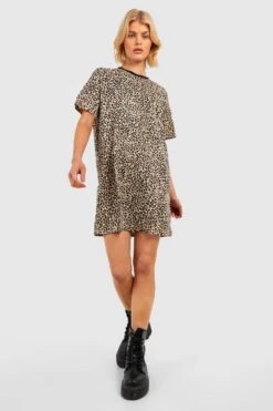 Vestito T-shirt Leopardato -Negozio al dettaglio Vestiti gzz34172 brown xl 2