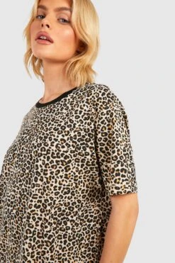 Vestito T-shirt Leopardato -Negozio al dettaglio Vestiti gzz34172 brown xl 3