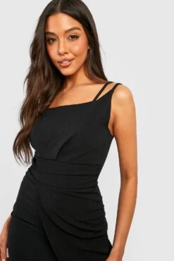 Vestito Midi Con Dettagli Asimmetrici Sul Busto -Negozio al dettaglio Vestiti gzz34254 black xl 3