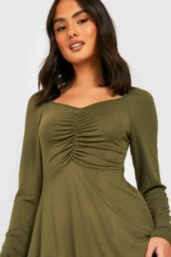 Vestito Skater A Maniche Lunghe -Negozio al dettaglio Vestiti gzz34604 khaki xl 3