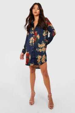 Vestito Camicia Oversize Con Stampa