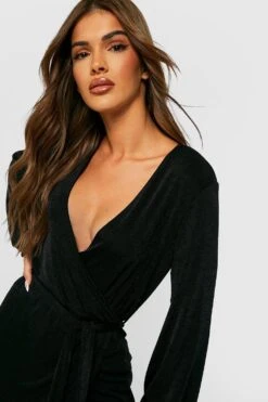 Vestito Scaldacuore Seducente Con Trama E Cintura 7 Vestito Scaldacuore Seducente Con Trama E Cintura -Negozio al dettaglio Vestiti gzz35052 black xl 3