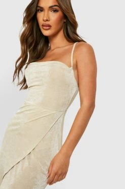 Vestito Pull-on Scaldacuore Seducente Con Scollo A Cappuccio E Trama -Negozio al dettaglio Vestiti gzz35059 champagne xl 3