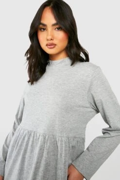 Vestito Grembiule A Collo Alto Basic -Negozio al dettaglio Vestiti gzz35248 grey xl 3