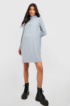 Vestito Grembiule Premaman Con Collo Alto -Negozio al dettaglio Vestiti gzz35513 grey20marl xl 2