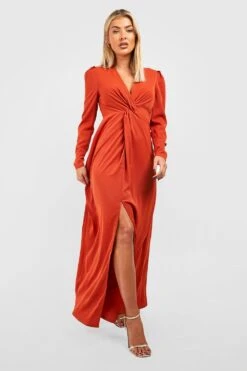 Vestito Da Cerimonia Con Dettagli Attorcigliati