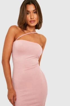 Vestito Midi Asimmetrico Con Spalline -Negozio al dettaglio Vestiti gzz35644 rose xl 3