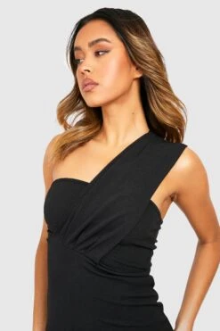 Vestito Midi Scaldacuore Asimmetrico -Negozio al dettaglio Vestiti gzz35797 black xl 3