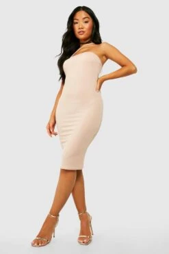 Vestito Midi Petite A Fascia Con Spallina Asimmetrica -Negozio al dettaglio Vestiti gzz36159 stone xl 2