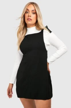 Vestito Scamiciato Plus Size Con Laccetti Annodati Sulle Spalle