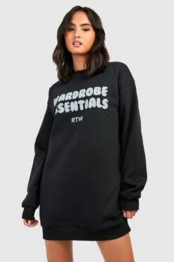 Vestito In Felpa Con Stampa Wardrobe Essentials