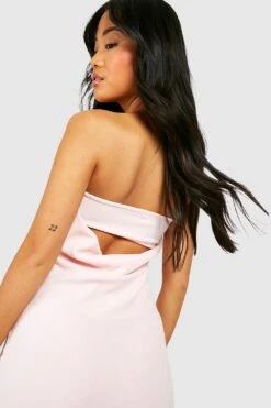 Vestito Maxi Petite A Fascia Drappeggiato Sul Retro -Negozio al dettaglio Vestiti gzz37001 baby20pink xl 3