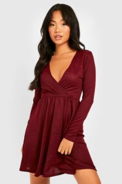 Vestito Scaldacuore Skater Petite In Maglia In Mélange