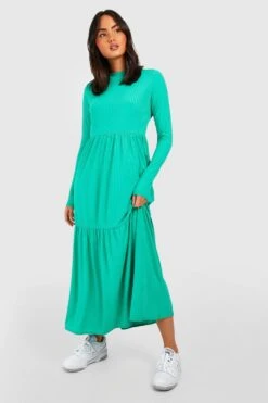 Vestito Grembiule Longuette A Coste -Negozio al dettaglio Vestiti gzz38193 green xl 2