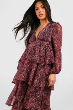 Vestito Longuette Premaman Animalier Con Balze 6 Vestito Longuette Premaman Animalier Con Balze -Negozio al dettaglio Vestiti gzz39970 pink xl 2