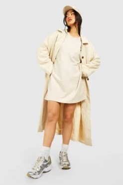 Vestito In Felpa Basic Oversize