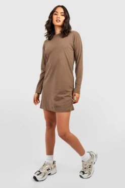 Vestito In Felpa Con Spalle Scese -Negozio al dettaglio Vestiti gzz40201 khaki xl 3