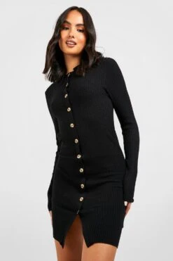 Vestito A Cardigan In Maglia