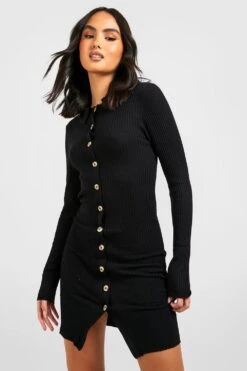 Vestito A Cardigan In Maglia -Negozio al dettaglio Vestiti gzz40329 black xl 3