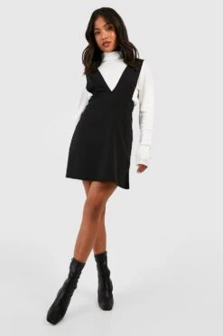 Vestito Scamiciato Petite Basic Stile Skater