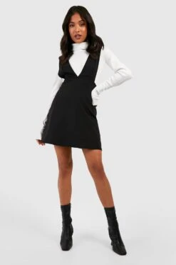 Vestito Scamiciato Petite Basic Stile Skater -Negozio al dettaglio Vestiti gzz40540 black xl 2