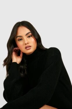 Vestito In Maglia A Collo Alto -Negozio al dettaglio Vestiti gzz40960 black xl 3