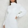 Vestito In Maglia A Collo Alto