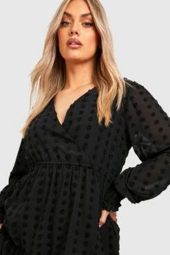 Vestito Skater Plus Size In Rete Plumetis -Negozio al dettaglio Vestiti gzz41397 black xl 3