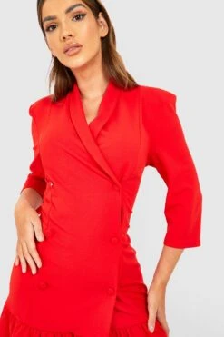 Vestito Blazer Con Volant Sul Fondo -Negozio al dettaglio Vestiti gzz45858 red xl 3