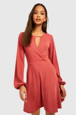 Vestito Skater Con Cut-out 6 Vestito Skater Con Cut-out -Negozio al dettaglio Vestiti gzz46095 dusty20rose xl 2