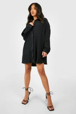 Vestito Camicia Petite Plissettato