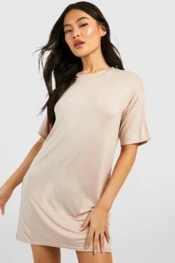 Vestito T-shirt Oversize In Cotone