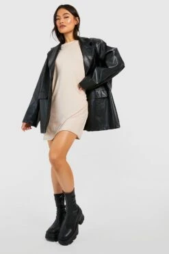 Vestito T-shirt Oversize In Cotone 6 Vestito T-shirt Oversize In Cotone -Negozio al dettaglio Vestiti gzz47116 stone xl 2