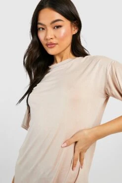 Vestito T-shirt Oversize In Cotone 7 Vestito T-shirt Oversize In Cotone -Negozio al dettaglio Vestiti gzz47116 stone xl 3